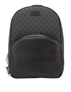 GG Backpack, Canvas/Leather, Black, 520981, DB, 2*